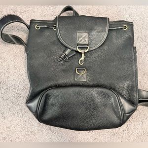 Medallion leather book bag purse